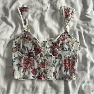 floral corset top